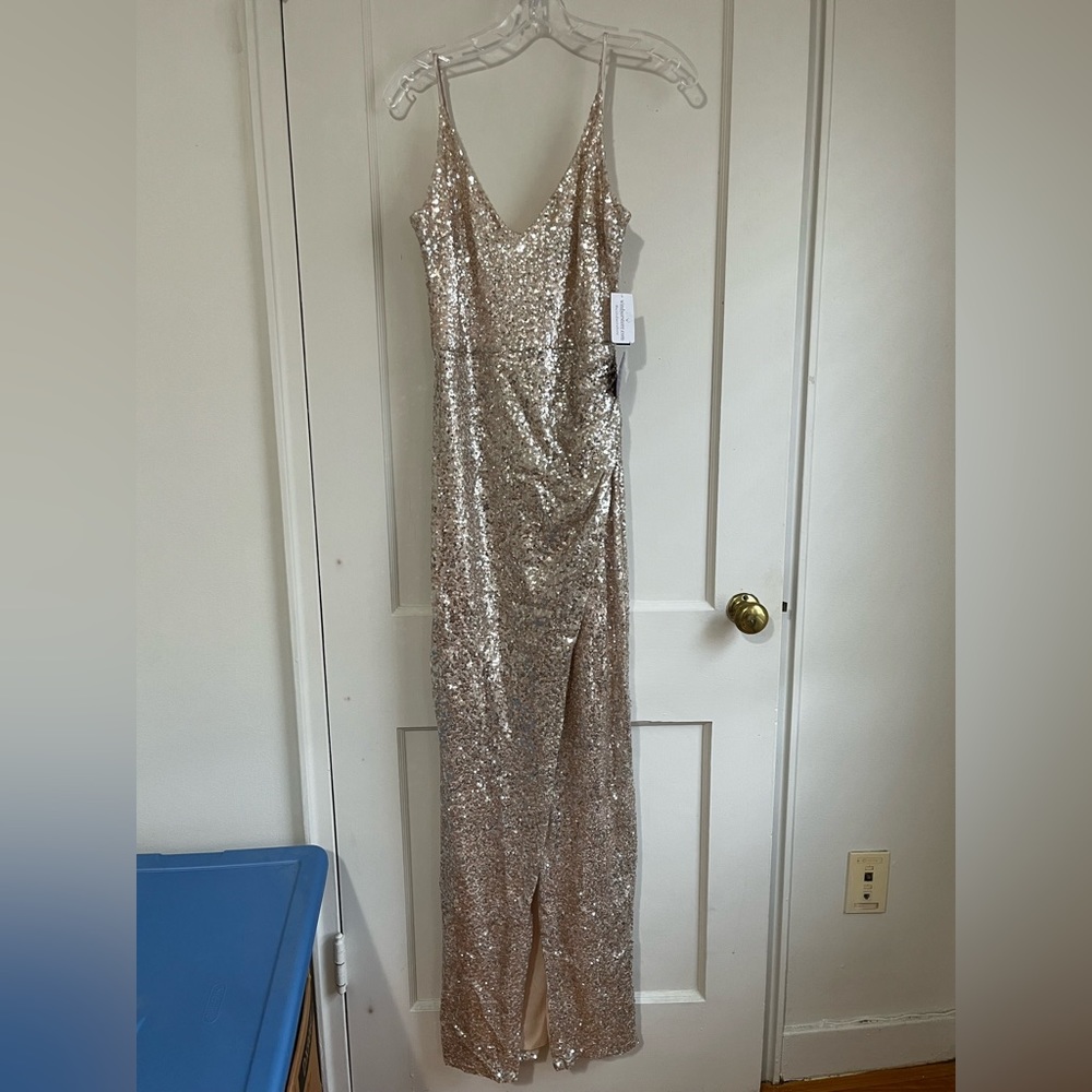 Windsor Charlize Formal Sequin Wrap dress